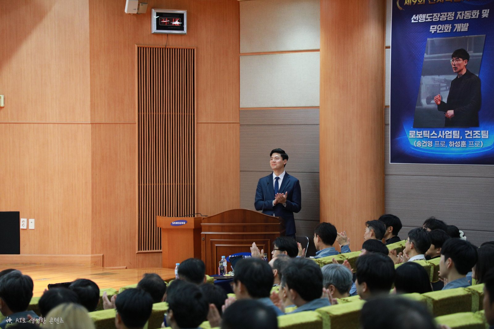 사내 DT · AI 경진대회 시상 무대의 최종호